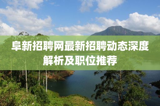 阜新招聘网最新招聘动态深度解析及职位推荐