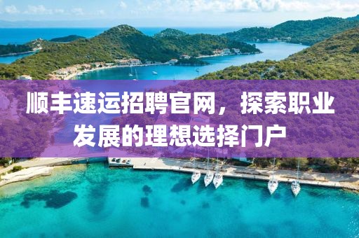 顺丰速运招聘官网，探索职业发展的理想选择门户